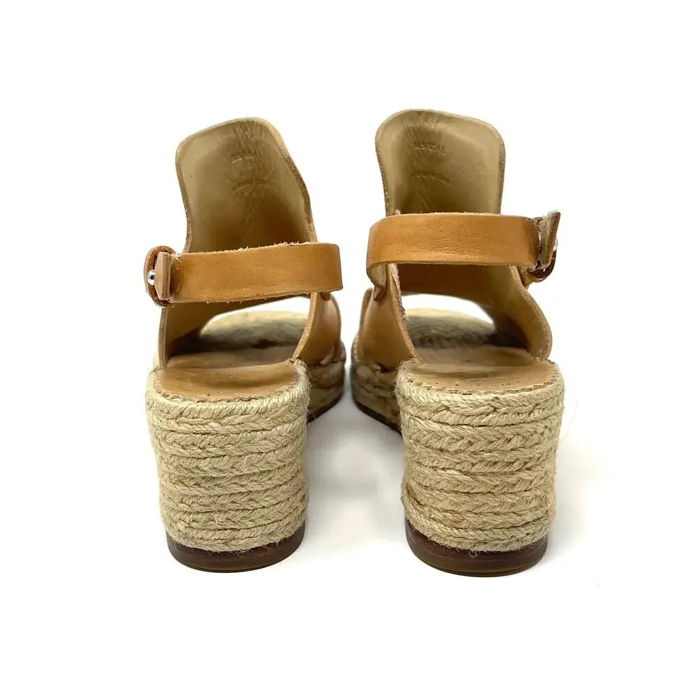RAG & BONE Sayre Ii Espadrille Wedges - Tan - Sandals - Size 6